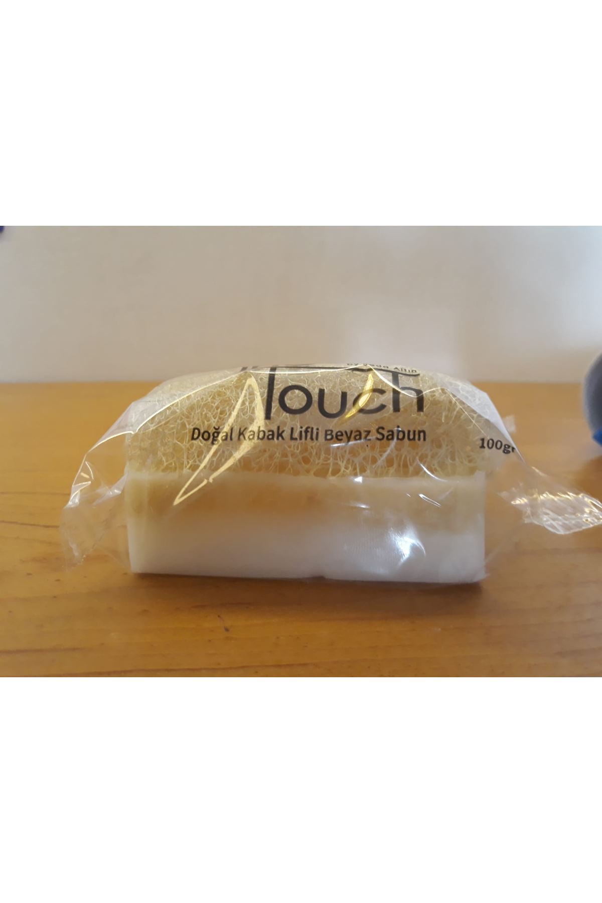 White Soap with Loofah 