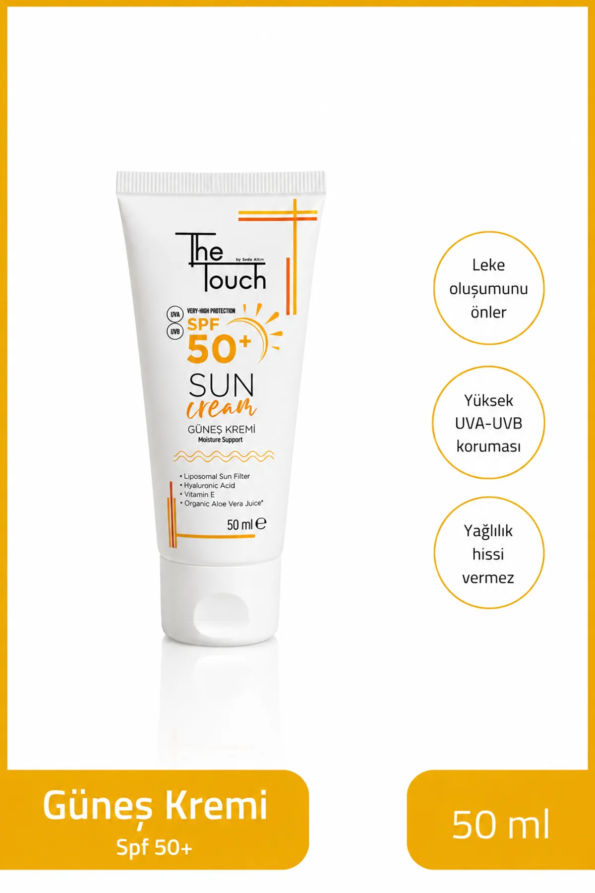 Güneş Kremi Spf 50+ Çok Yüksek Koruma - 50 ML