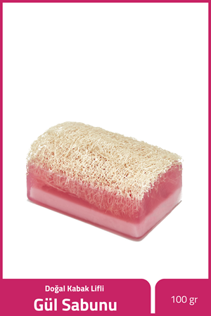Doğal Kabak Lifli Gül Sabunu