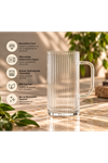 Cam Kupa Bardak 380 ml - Borosilikat Isıya Dayanıklı